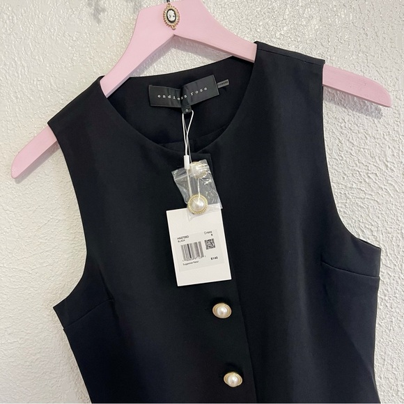 NWT Anthropologie Endless Rose Beaded Fringe Mini Dress - Picture 6 of 13